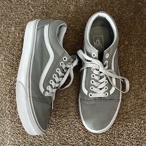 Gray Old Skool Vans; Women’s size 9, Men’s size 7.5